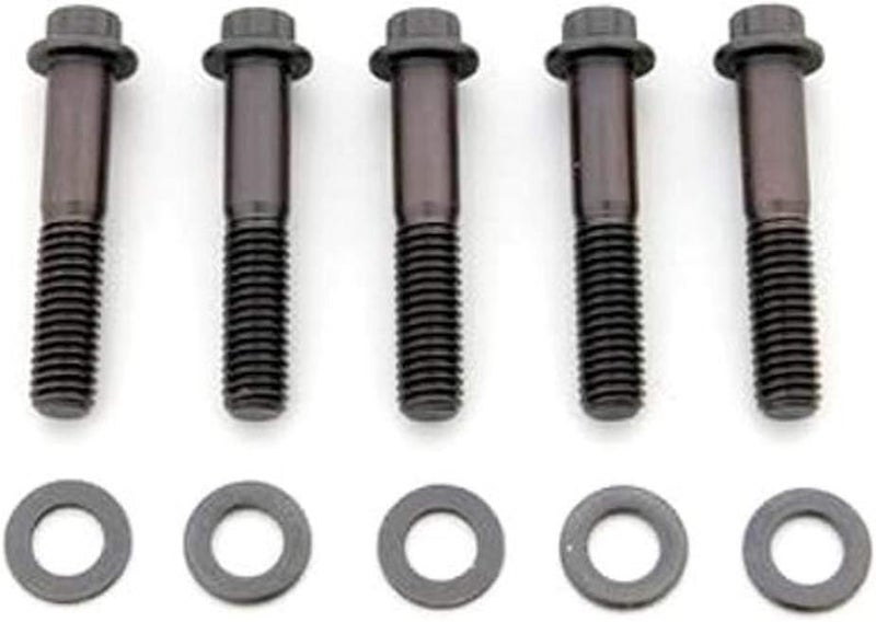 651-2000 Black Oxide 5/16-18" RH Thread 2.000" UHL 6-Point Bolt with 3/8" Socket and Washer, (Set of 5)